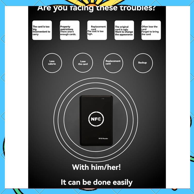 SALE 3PCS NFC Smart Card Reader IC RFID Card Reader RFID Copier Duplicator 13.56Mhz & 125Khz Encrypt