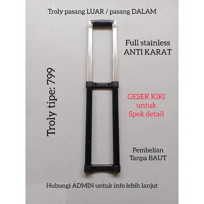 ORIGINAL TROLY KOPER, TIANG KOPER TA, DORONGAN KOPER, TROLY TAS TRAVEL READY STOCK