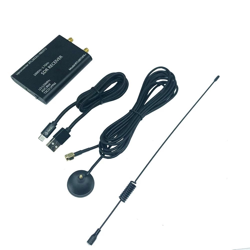 Terbaru Latest 100KHz-1.7GHz RTL08THFR+ SDR Radio Upconverter+1PPM TXCO RTL-SDR Receiver RTL2832U+R8