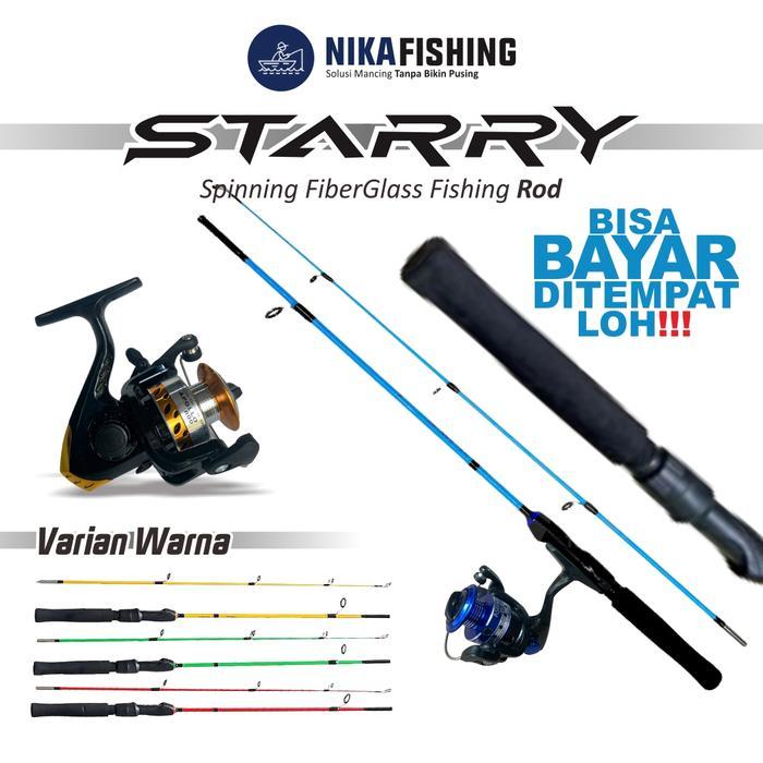 Set Sepaket Joran Pancing Ikan Daido Starry 6-12 8-17lb dan Reel Pancing Spinning Max Drag 6-12kg