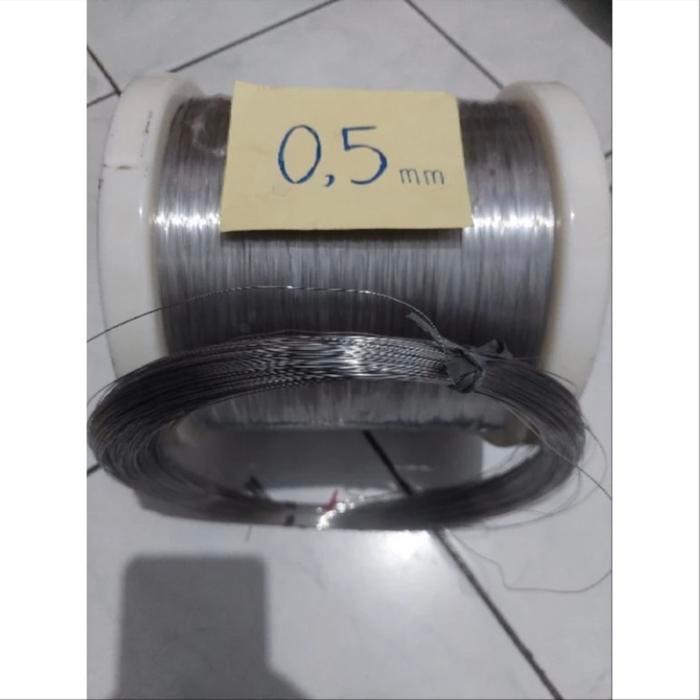KAWAT STAINLESS 304 UK 0,5MM HARD & SOFT PER 0,5KG