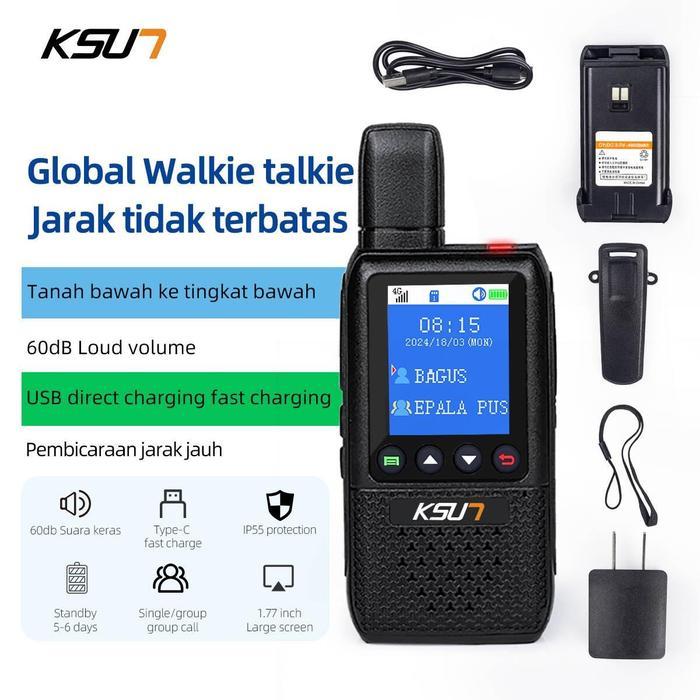 KSUN KSW WALKIE TALKIE CT1PLUS POC GLOBAL HT JARAK JAUH 1000KM TERMASUK KARTU