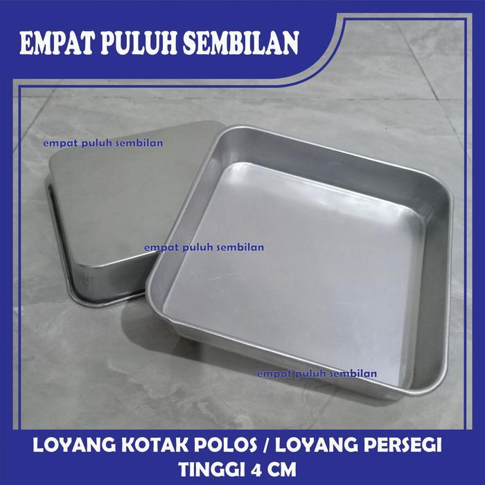 loyang pie kotak / loyang persegi press / cetakan bolu persegi 24