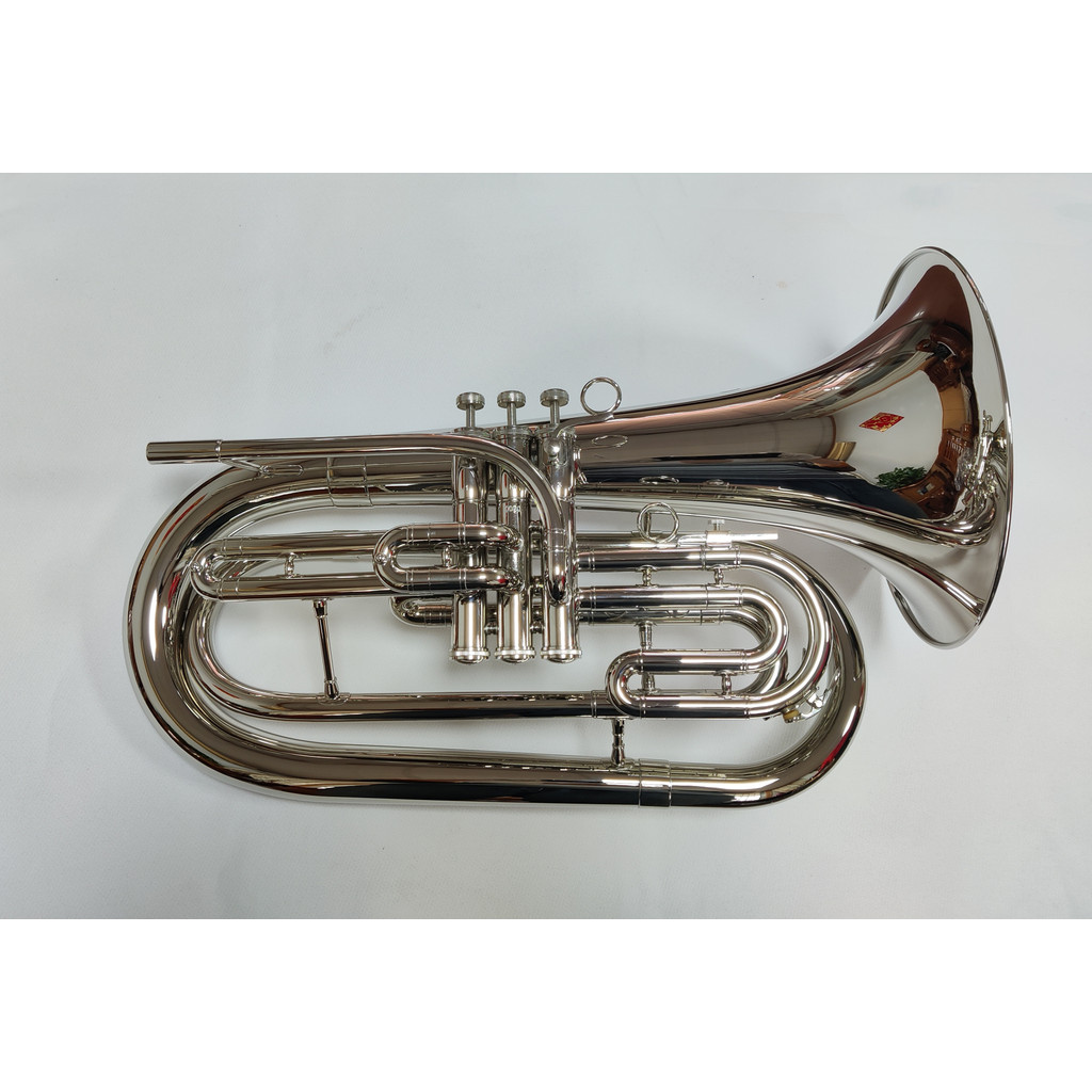 Nickel plated Tone Bb Marching Baritone Horn