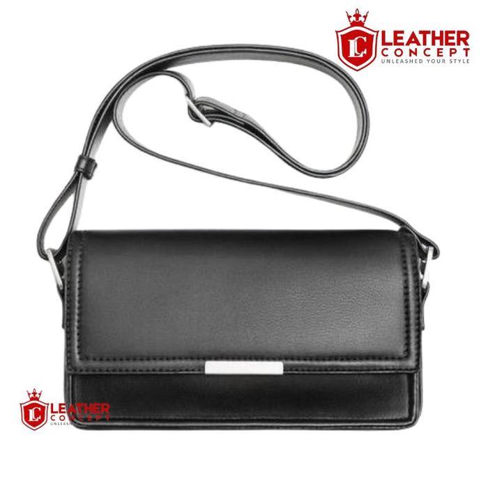 Leather Concept CARTER Horizontal - Tas Selempang Pria Premium Mini Sling Bag Kulit Tas Cowok Kecil