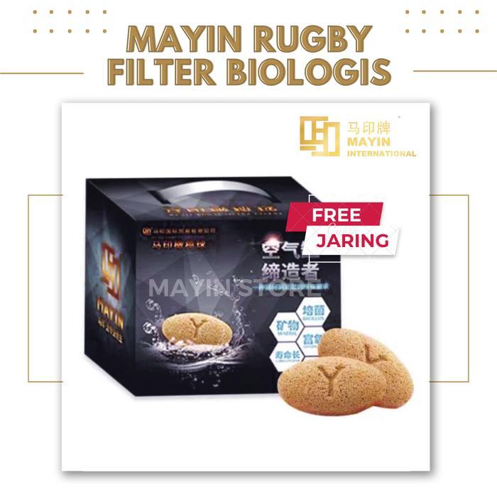 REPACK MAYIN Rugby Media Filter Biologis Rumah Bakteri Aquarium Arwana