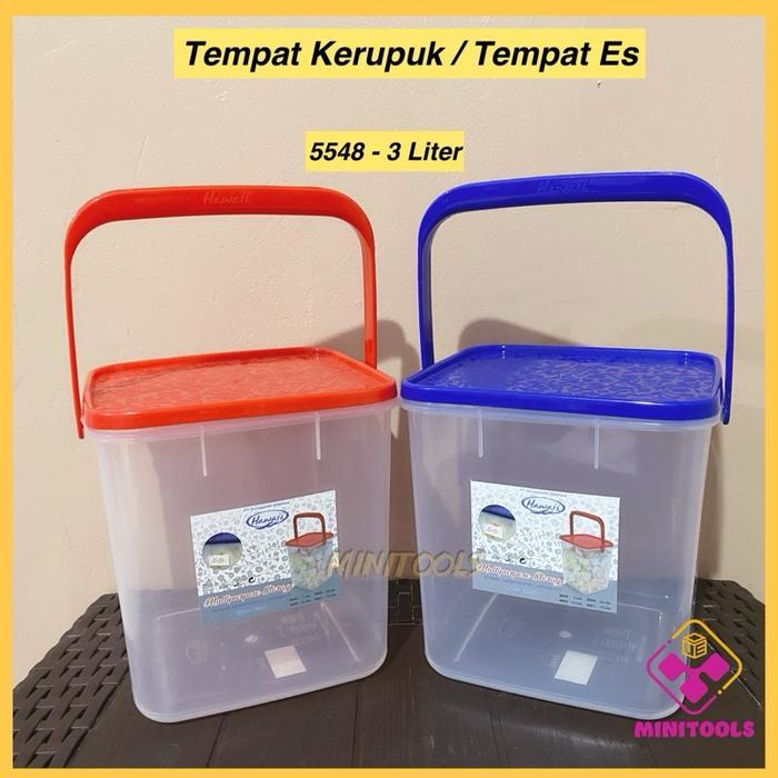 TOPLES KERUPUK 3 LITER 4 LITER / TEMPAT KERUPUK TEMPAT ES BUAH / SOUVENIR ULTAH ANAK HAWAII