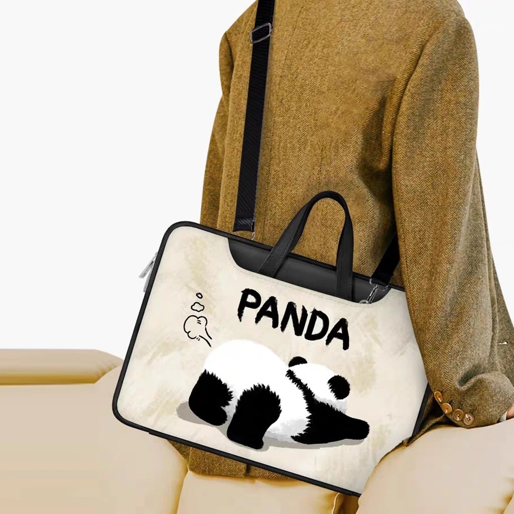 DIY PU Laptop Bag Cute Cat Laptop Sleeve Handle Bag13 14 15 inch Shockproof Case Laptop Backpack