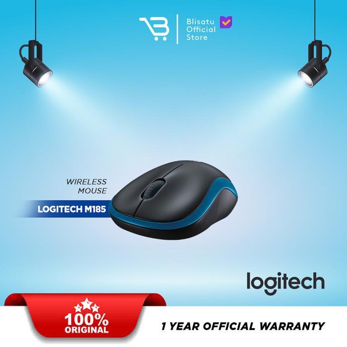 Logitech Wireless Mouse M185 Original 100% / M185