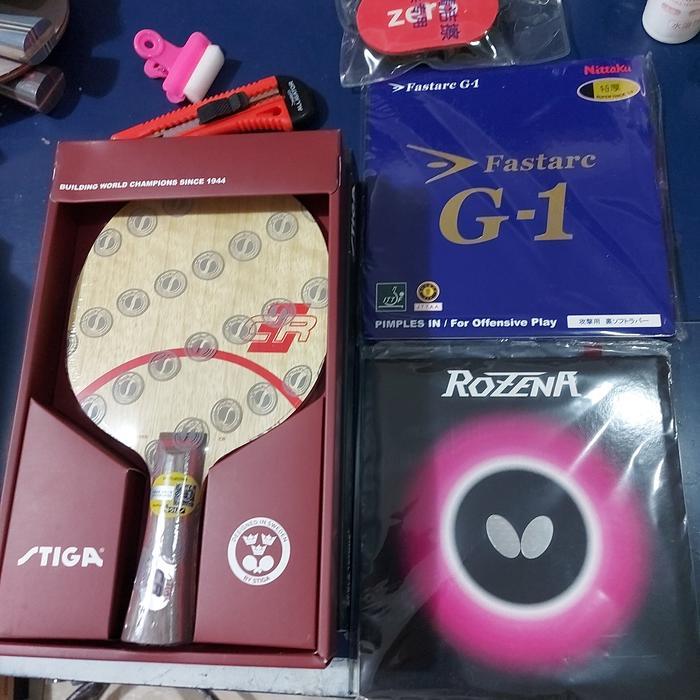 paketan stiga clipper CR + G1 + ROZENA (cocok untuk smash)