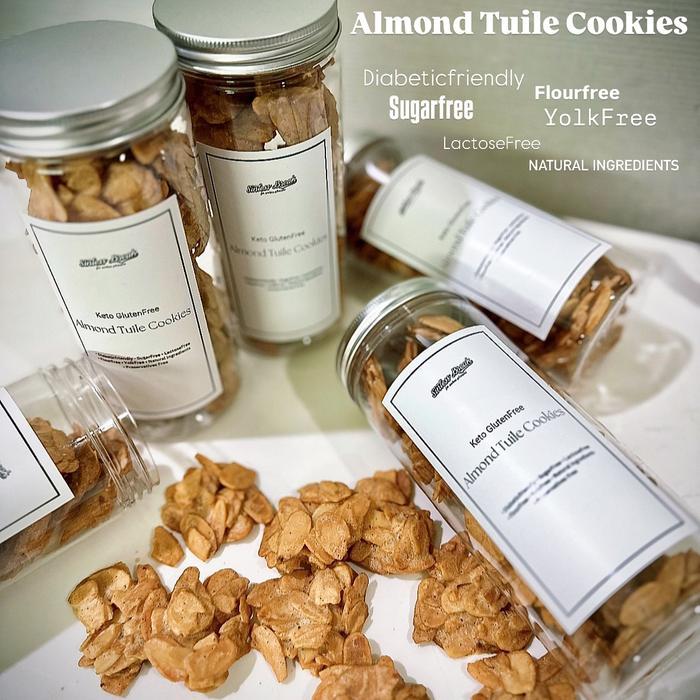 Keto GF Almond Tuile Cookies (+/- 125gr)