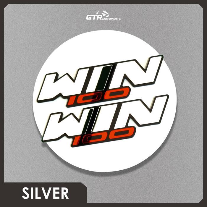 [Cod] Gtr Emblem Win 100 2 Pcs Timbul 3D Logo Honda Win 100 Aksesoris Motor