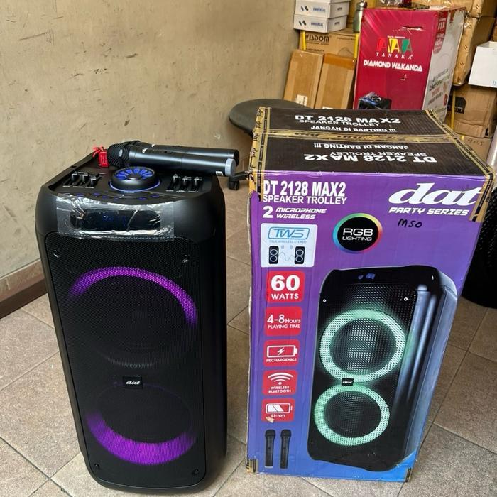SPEAKER PORTABLE DAT DT 2128 MAX2 DAT 2128 MAX 2 ORIGINAL DOUBLE