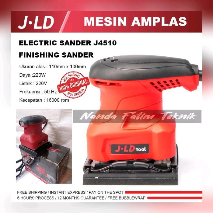 Mesin Amplas Jld Sender Kodok Kayu Tembok Dempul Electric Sander Polisher