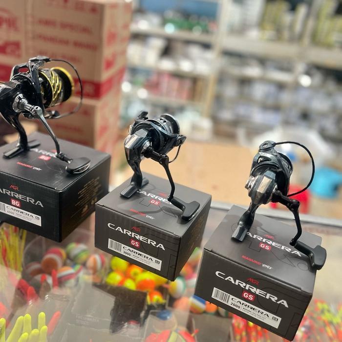 Reel MAGURO CARRERA 2000,3000,6000 power handle reel kolam dan reel laut
