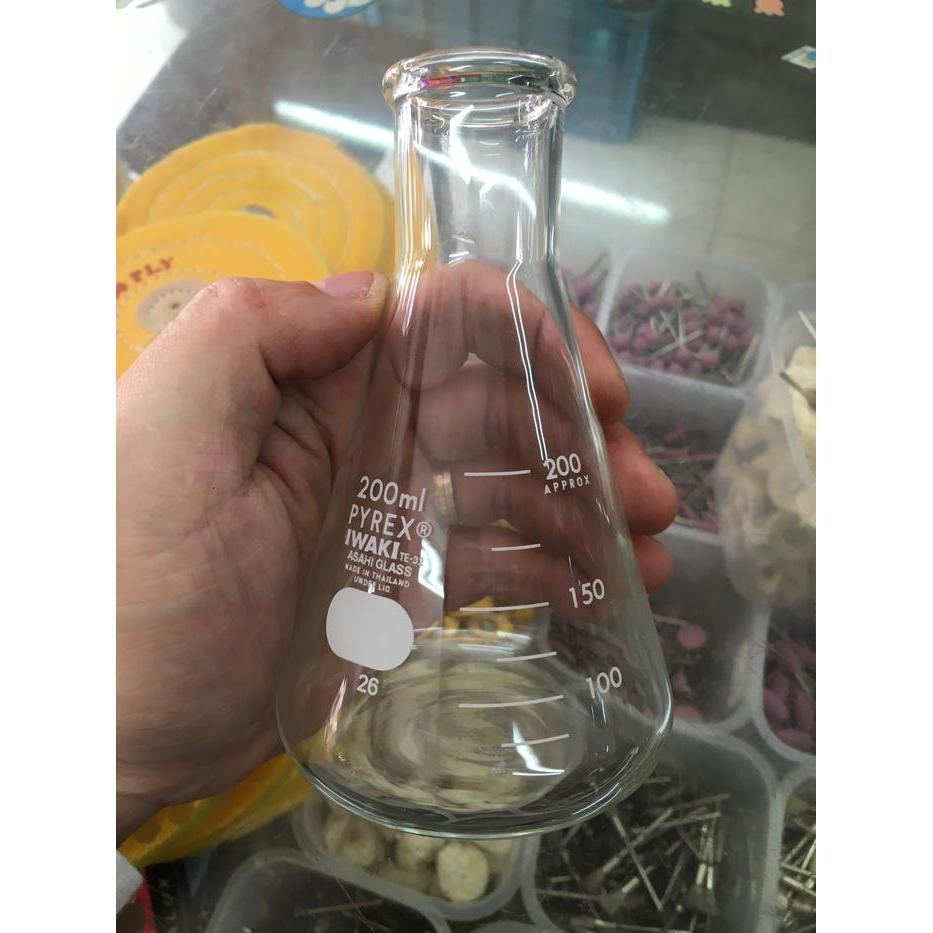 GELAS UKUR ERLENMEYER PYREX 200ML