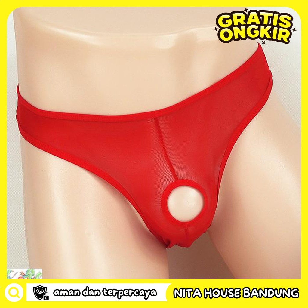 CELANA DALAM PRIA OPEN TRANSPARAN UNDERWEAR BOXER CELANA PRIVASI AMAN