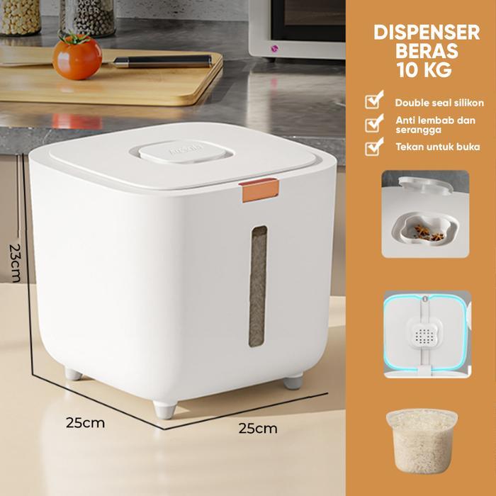 TP Angola Dispenser Beras E04 Rice Dispenser Tempat Beras 10Kg