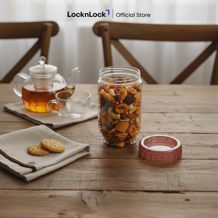 LocknLock Special Gift Set Interlock Door Pocket 4P - INL203NYREDS4 Toples Makanan