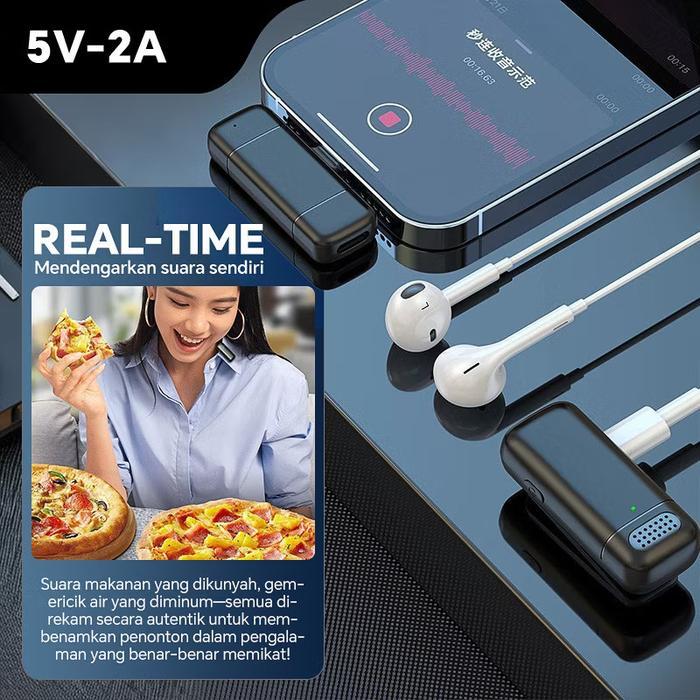 WIRELESS CLIP ON MIC MICROPHONE DUAL MIKROFON WIRELESS MIKROFON HP LAVALIER MICROPHONE WIRELESS PLUG