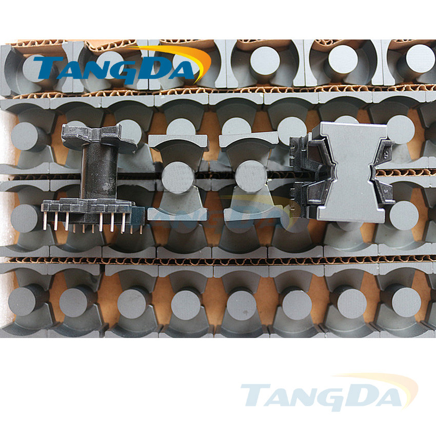 Tangda PQ4040 PQ40-40 core Bobbin 6+6pin magnetic core+skeleton PC40 soft ferrite cores Transformers