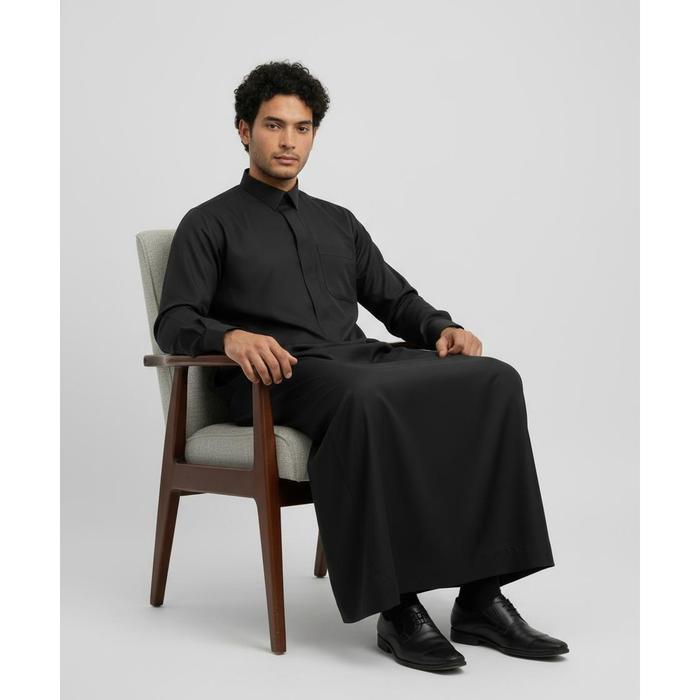 HAMIZAN - EXECUTIVE SLIMFIT THOBE - BAJU GAMIS JUBAH PRIA LENGAN PANJANG PAKAIAN MUSLIM PRIA THOBE