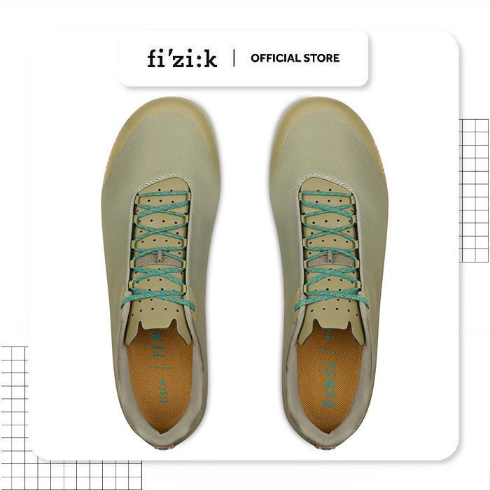 SEPATU SEPEDA ROAD BIKE FIZIK TEMPO BEAT SHOES - SAGE GREEN / DESERT