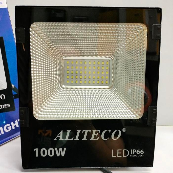 "New" Kap Lampu Sorot LED 100 Watt Aliteco / Kap LED 100 Watt Putih