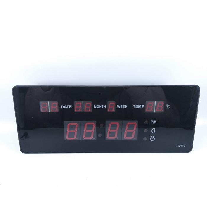 Jam Meja LED Digital 2510 Merah / Jam Dinding LED Digital Clock Red
