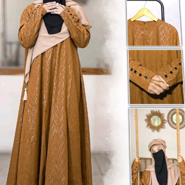 Helwah Abaya Embos Forzaleta Abaya Binsal Exclusive Daily Mewah Motif Muslim Terlaris