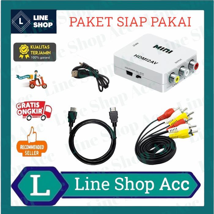 Paket Siap Pakai Hdmi Ke Tv Tabung / Hdmi To Av Rca