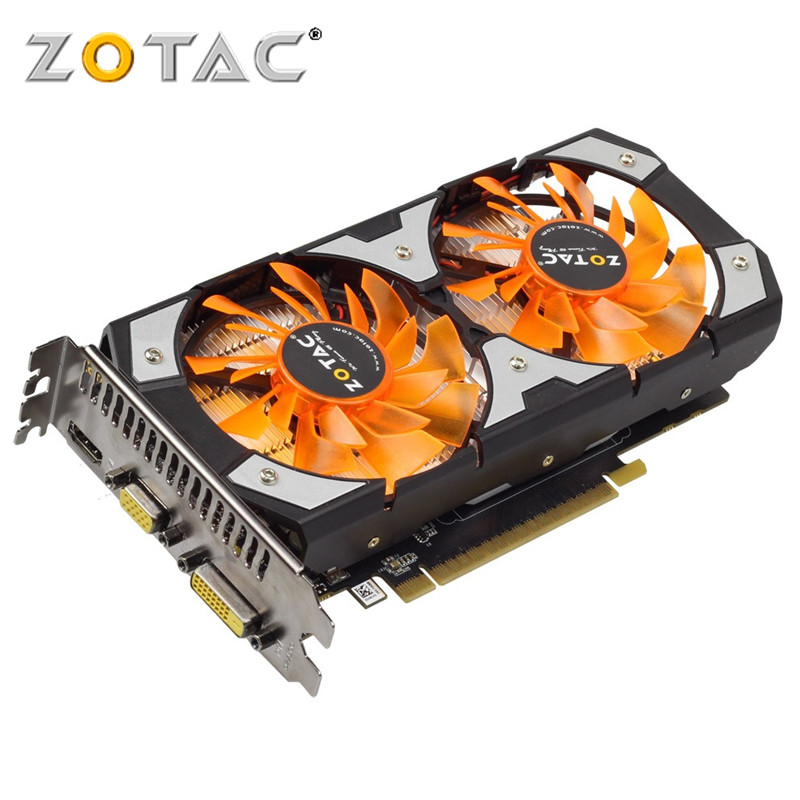 Original ZOTAC GTX 750Ti 2GB Graphics Card GPU VGA For nVIDIA Video Cards GeForce GTX 750 Ti 2GB Map