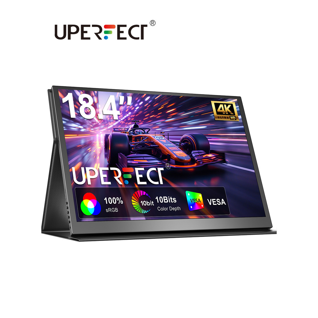 Uperfect 18 Inch Uhd Portable Gaming Monitor 4K Display Hdmi Usb C Freesync Hdr External Second