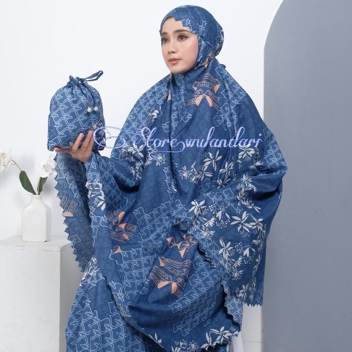 PREMIUM Mukena printing premium lasercut HANUM By Store.wulandari mukena motif mulena dewasa mukena