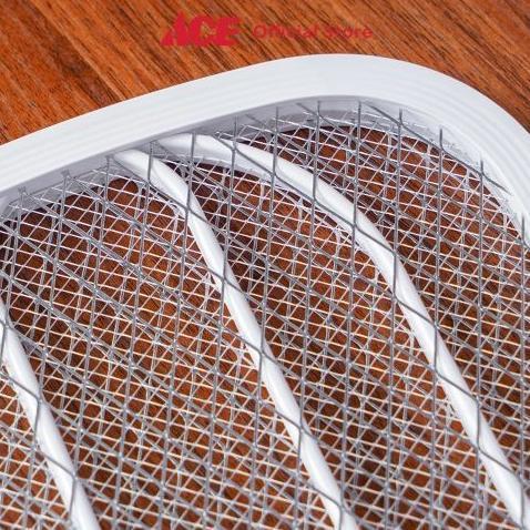 Ace Krisbow Raket Nyamuk Rechargeable - Putih Pengusir Serangga Raket Pembasmi Nyamuk Elektrik