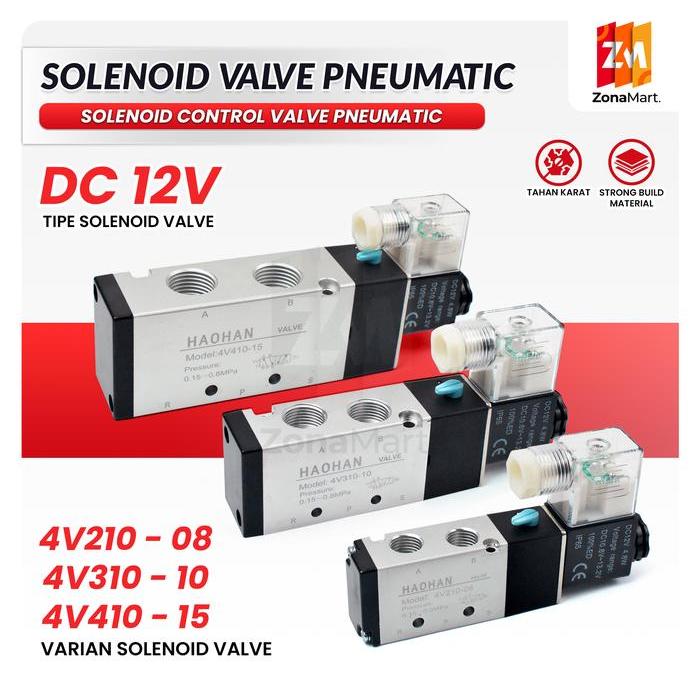 Selenoid Valve / Solenoid Valve 4V210-08 Dc 12
