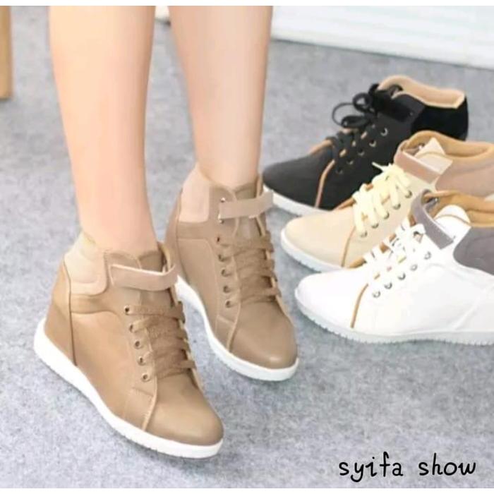 Aerostreet - Sepatu Boots Wedges Terbaru Wanita - Shoes