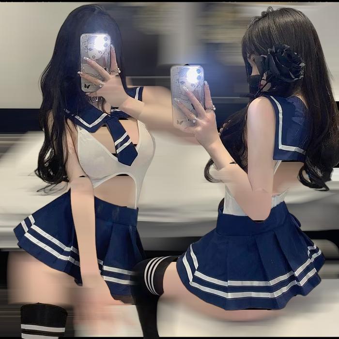 Diskon WANITA SERAGAM SEKOLAH JEPANG HOT F384