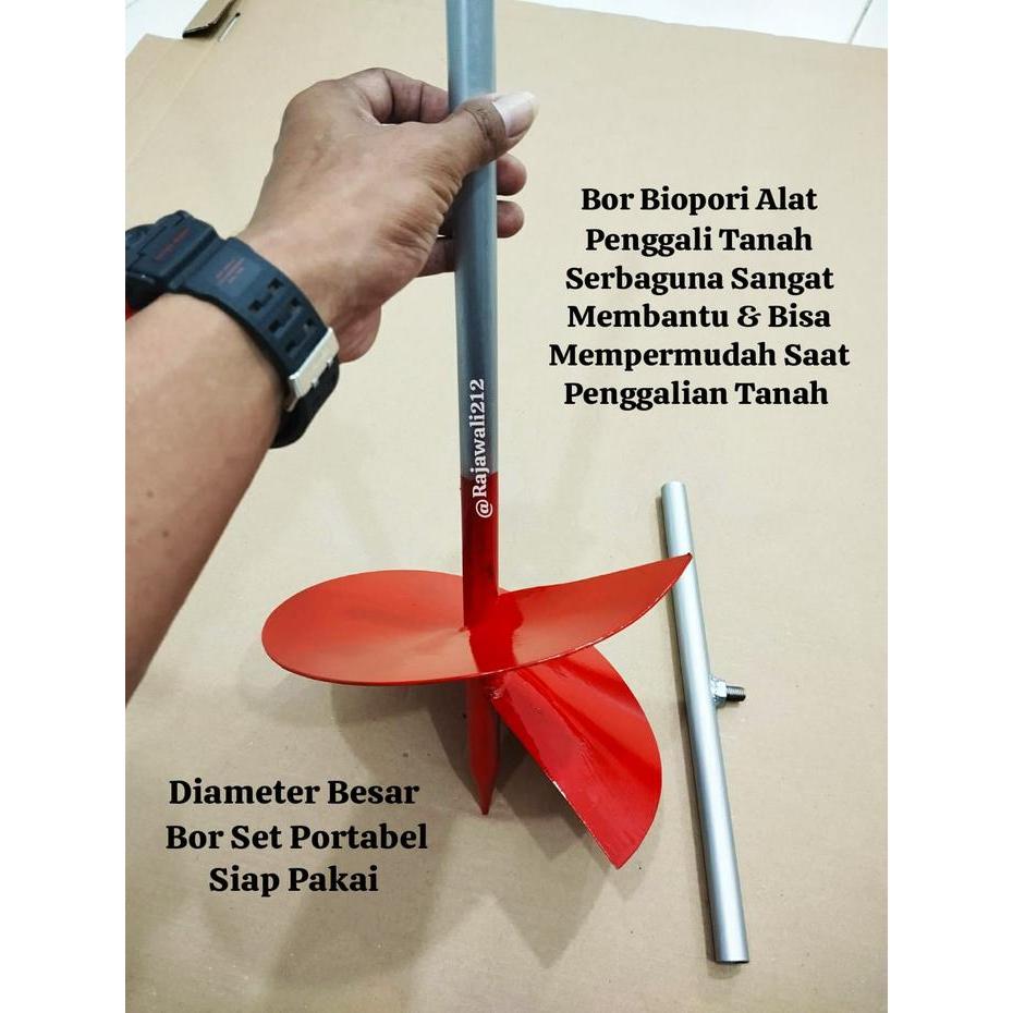 BOR / Biopori Bor Tanah Manual Diameter Besar 20cm /Bor Pembuatan Lubang Tanah Multifungsi / Bor