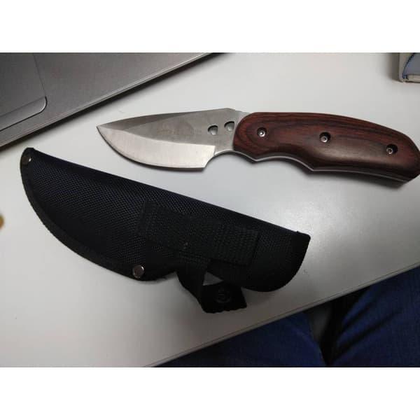 "New" Pisau Survival Knife Full Tang Fixed Blade Outdoor Hunting Camping