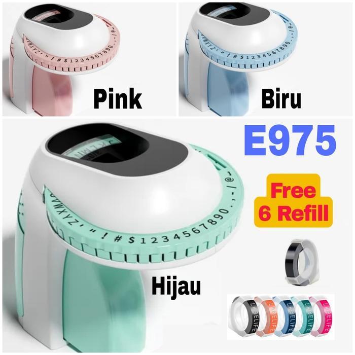 LABEL MAKER EMBOSS 3D STIKER LABEL DIY PRINT MANUAL