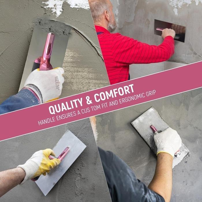 Trowel Berbahan Stainless Steel Trowel Raskam Stucco Italiano Raskam Baja Alat Profesional Co