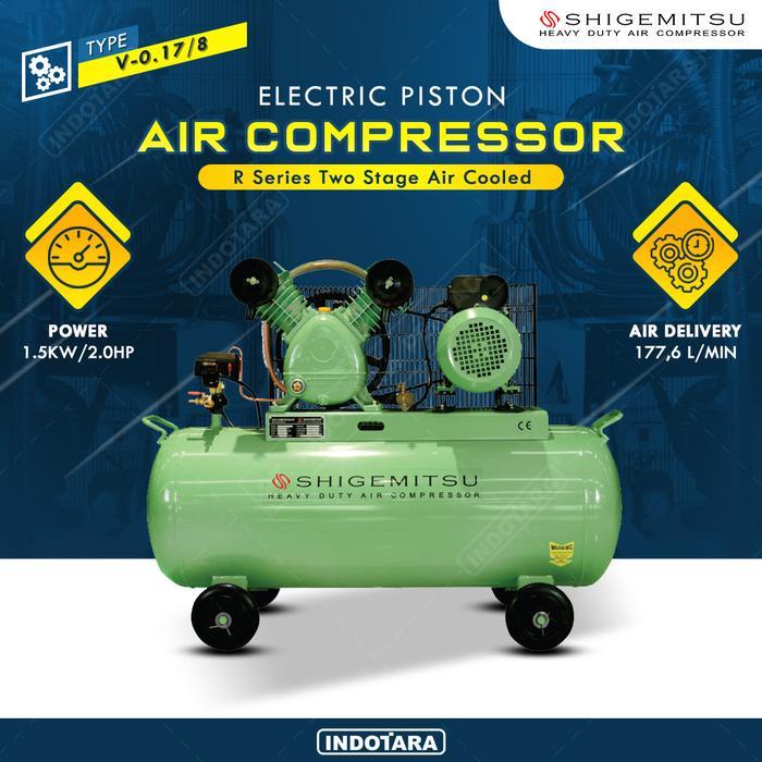 Kompresor Angin Listrik 2HP/ 8 BAR 100L