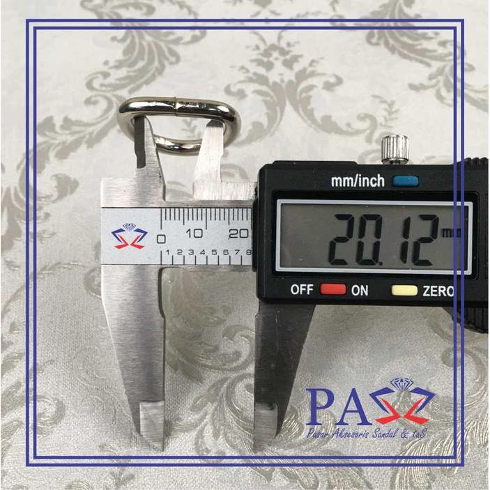 "New" Ring D 20mm Aksesoris Tas IMPORT Bahan Besi Tebal 4mm