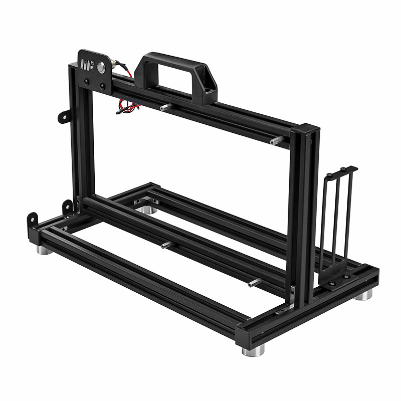 METALFISH ITX A4 Aluminum Open Frame Case, Vertical GPU, 240mm Cooler, Mini-ITX Compatible, DIY