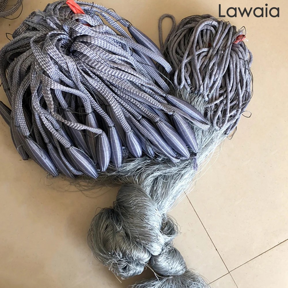 Lawaia 3 Layers Gillnet Handmade 1.5m*30m Multifilament Fishing Nets Finland Net Catch Fishing