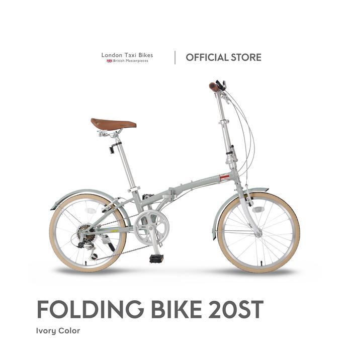 Promo Sepeda Lipat London Taxi Folding Bike 206S - Ivory