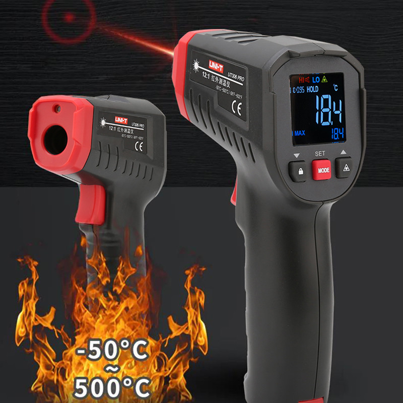 UNI-T UT306S UT306C Digital Thermometer Non Contact Household Industrial Infrared Laser Temperature