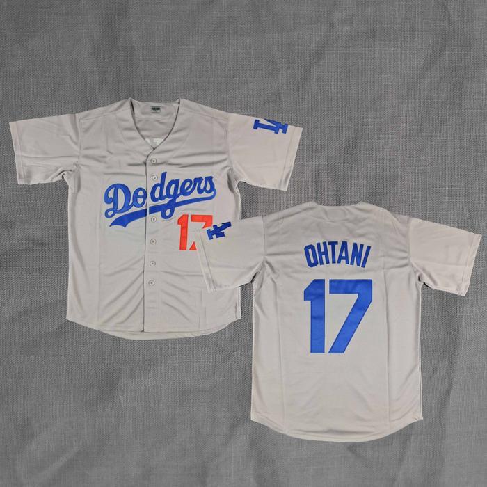 Bordir Baju Jersey Baseball Shohei Ohtani Dodgers Abu Abu