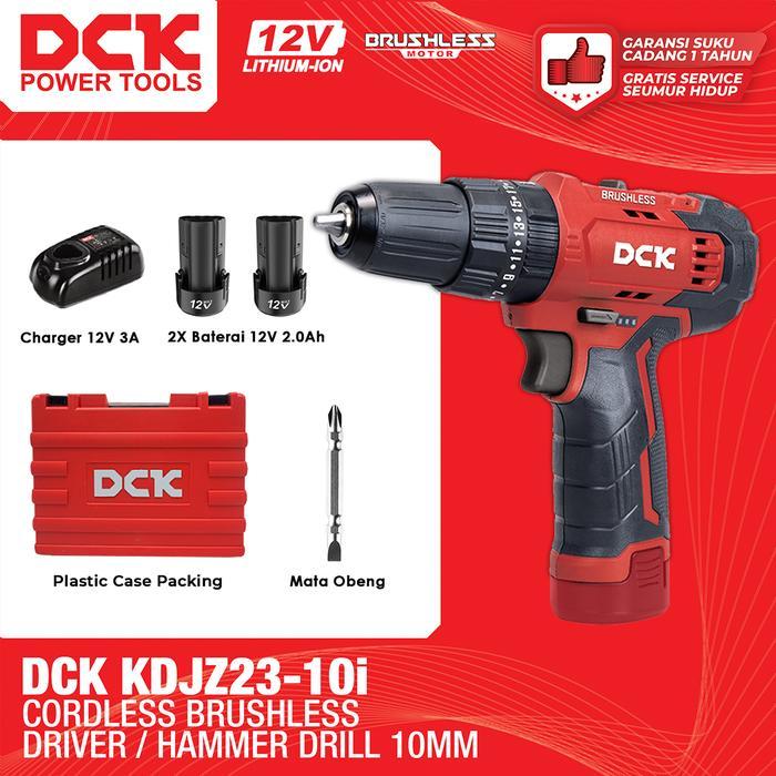 Krisbow Modern - Dck Cordless Brushless Impact Driver / Hammer Drill 10Mm / Mesin Bor Tembok Baterai
